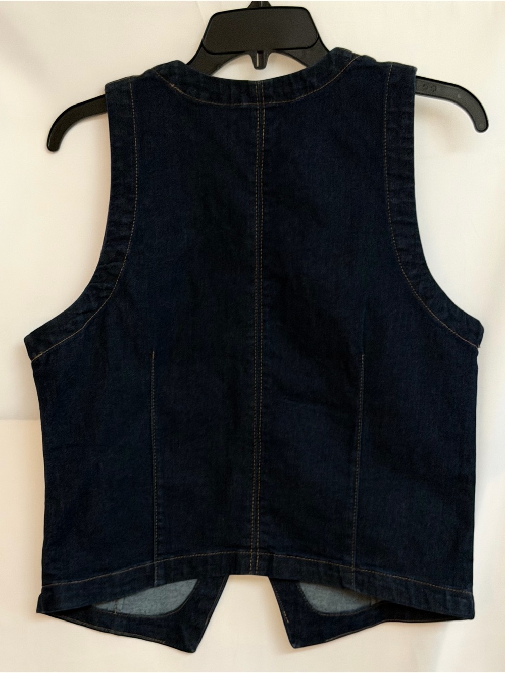 Nannette Dark Indigo Denim Vest - Picture 2 of 3